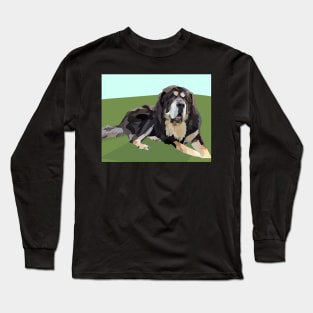 Tibetan Mastiff Big Fluffy Dog Long Sleeve T-Shirt